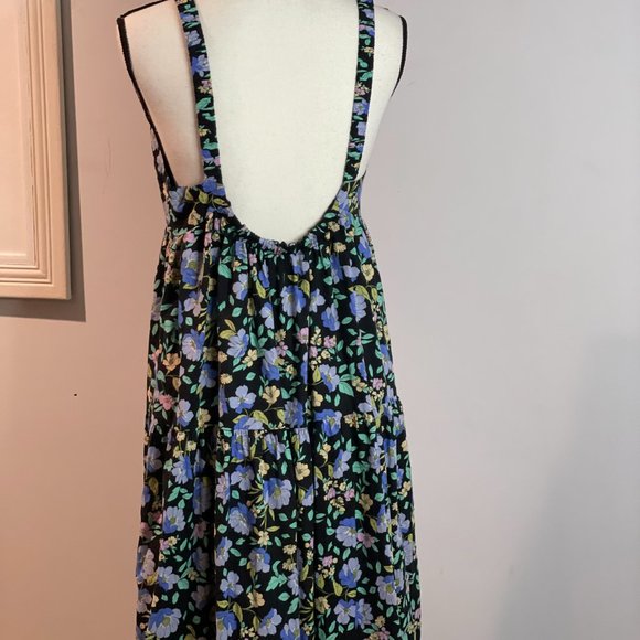 MOON RIVER Woven Printed Dress With Tied Straps Size M - Picture 9 of 11
